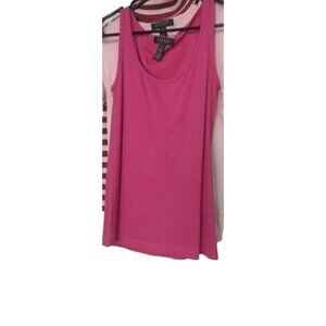 Ralph Lauren Fusia Pink Cotton Elastane Sleeveless Tank Top XS